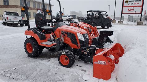 can a skid steer front snowblower go on a kioti|Kioti Front Mount Snowblower: Share your experience!.